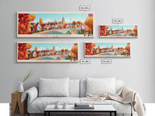 Cargar imagen en el visor de la galería, Chelmsford, England Travel Poster Panoramic Canvas Print, Chelmsford, England Painting, England Art, Chelmsford Travel Art, Guest Room Painting
