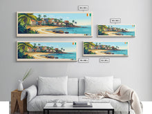 Load image into Gallery viewer, Divo, Ivory Coast Travel Poster Panoramic Canvas Print, Divo, Ivory Coast Painting, Ivory Coast Art, Divo Travel Art, Guest Room Painting
