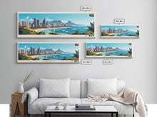 Cargar imagen en el visor de la galería, Durango, Mexico Panoramic Travel Poster Canvas Print, Durango, Mexico Painting, Mexico Art, Durango Travel Art, Guest Room Painting

