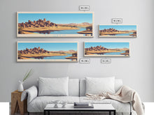 Load image into Gallery viewer, Eldoret, Kenya Panoramic Travel Poster Canvas Print, Eldoret, Kenya Painting, Kenya Art, Eldoret Travel Art, Living Room Painting

