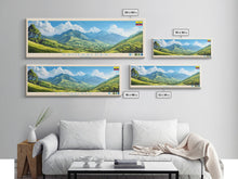 Load image into Gallery viewer, Esmeraldas, Ecuador Panoramic Travel Poster Canvas Print, Esmeraldas, Ecuador Painting, Ecuador Art, Esmeraldas Travel Art, Guest Room Painting
