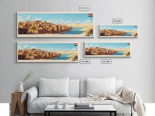 Carregar imagem no visualizador da galeria, Fayyum, Egypt Panoramic Travel Poster Canvas Print, Fayyum, Egypt Painting, Egypt Art, Fayyum Travel Art, Guest Room Painting
