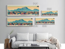 Load image into Gallery viewer, Tembisa, South Africa Panoramic Travel Poster Canvas Print, Tembisa, South Africa Painting, South Africa Art, Tembisa Travel Art, Guest Room Painting
