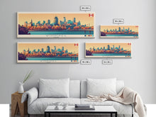 Load image into Gallery viewer, Winnipeg, Canada Panoramic Travel Poster Canvas Print, Winnipeg, Canada Painting, Canada Art, Winnipeg Travel Art, Guest Room Painting
