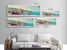 Load image into Gallery viewer, Albury–Wodonga, Australia Travel Poster Panoramic Canvas Print, Albury–Wodonga, Australia Painting, Australia Art, Albury–Wodonga Travel Art, Guest Room Painting
