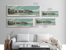 Carregar imagem no visualizador da galeria, Aberdeen, Scotland Panoramic Canvas Print, Aberdeen, Scotland Painting, Scotland Art, Aberdeen Travel Poster, Travel Art, Vacation Gift
