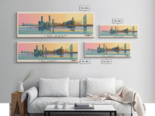 Carregar imagem no visualizador da galeria, Abu Dhabi, United Arab Emirates Panoramic Canvas Print, Abu Dhabi, United Arab Emirates Painting, United Arab Emirates Art, Abu Dhabi Travel Poster, Travel Art, Housewarming Gift
