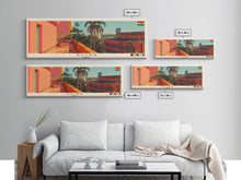 Carregar imagem no visualizador da galeria, Accra, Ghana Panoramic Canvas Print, Accra, Ghana Painting, Ghana Art, Accra Travel Poster, Travel Art, Guest Room Painting
