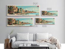 Carregar imagem no visualizador da galeria, Alexandria, Egypt Panoramic Canvas Print, Alexandria, Egypt Painting, Egypt Art, Alexandria Travel Poster, Travel Art, Guest Room Painting
