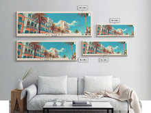 Carregar imagem no visualizador da galeria, Algiers, Algeria Panoramic Canvas Print, Algiers, Algeria Painting, Algeria Art, Algiers Travel Poster, Travel Art, Guest Room Painting
