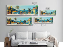 Carregar imagem no visualizador da galeria, Aracaju, Brazil Panoramic Canvas Print, Aracaju, Brazil Painting, Brazil Art, Aracaju Travel Poster, Travel Art, Living Room Painting

