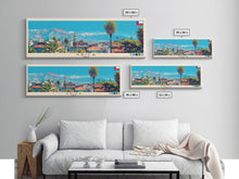 Carregar imagem no visualizador da galeria, Arica, Chile Panoramic Canvas Print, Arica, Chile Painting, Chile Art, Arica Travel Poster, Travel Art, Guest Room Painting
