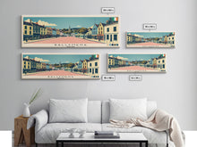 Carregar imagem no visualizador da galeria, Ballymena, Ireland Panoramic Canvas Print, Ballymena, Ireland Painting, Ireland Art, Ballymena Travel Poster, Travel Art, Guest Room Painting
