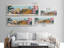Load image into Gallery viewer, Bangalore, India Panoramic Canvas Print, Bangalore, India Painting, India Art, Bangalore Travel Poster, Travel Art, Vacation Gift
