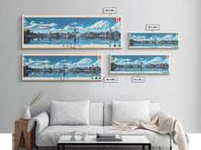 Load image into Gallery viewer, Barrie, Canada Panoramic Canvas Print, Barrie, Canada Painting, Canada Art, Barrie Travel Poster, Travel Art, Guest Room Painting
