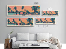 Load image into Gallery viewer, Bertoua, Cameroon Panoramic Canvas Print, Bertoua, Cameroon Painting, Cameroon Art, Bertoua Travel Poster, Travel Art, Guest Room Painting
