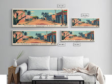 Load image into Gallery viewer, Bobo-Dioulasso, Burkina Faso Panoramic Canvas Print, Bobo-Dioulasso, Burkina Faso Painting, Burkina Faso Art, Bobo-Dioulasso Travel Poster, Travel Art, Guest Room Painting
