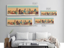 Carregar imagem no visualizador da galeria, Buenos Aires, Argentina Panoramic Canvas Print, Buenos Aires, Argentina Painting, Argentina Art, Buenos Aires Travel Poster, Travel Art, Guest Room Painting
