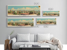 Carregar imagem no visualizador da galeria, Bulawayo, Zimbabwe Panoramic Canvas Print, Bulawayo, Zimbabwe Painting, Zimbabwe Art, Bulawayo Travel Poster, Travel Art, Housewarming Gift
