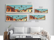 Carregar imagem no visualizador da galeria, Cabinda, Angola Panoramic Canvas Print, Cabinda, Angola Painting, Angola Art, Cabinda Travel Poster, Travel Art, Vacation Gift
