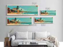 Carregar imagem no visualizador da galeria, Cape Coast, Ghana Panoramic Canvas Print, Cape Coast, Ghana Painting, Ghana Art, Cape Coast Travel Poster, Travel Art, Living Room Painting
