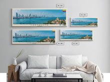 Cargar imagen en el visor de la galería, Cartagena, Colombia Panoramic Canvas Print, Cartagena, Colombia Painting, Colombia Art, Cartagena Travel Poster, Travel Art, Housewarming Gift
