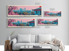 Cargar imagen en el visor de la galería, Changsha, China Panoramic Canvas Print, Changsha, China Painting, China Art, Changsha Travel Poster, Travel Art, Housewarming Gift
