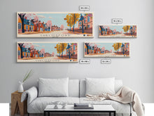 Cargar imagen en el visor de la galería, Chelmsford, England Panoramic Canvas Print, Chelmsford, England Painting, England Art, Chelmsford Travel Poster, Travel Art, Guest Room Painting
