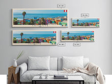 Cargar imagen en el visor de la galería, Chimbote, Peru Panoramic Canvas Print, Chimbote, Peru Painting, Peru Art, Chimbote Travel Poster, Travel Art, Housewarming Gift
