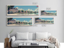 Load image into Gallery viewer, Colchester, England Panoramic Canvas Print, Colchester, England Painting, England Art, Colchester Travel Poster, Travel Art, Guest Room Painting
