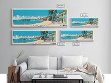 Cargar imagen en el visor de la galería, Contagem, Brazil Panoramic Canvas Print, Contagem, Brazil Painting, Brazil Art, Contagem Travel Poster, Travel Art, Guest Room Painting
