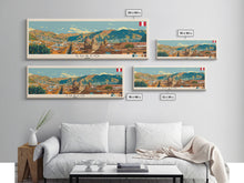 Carregar imagem no visualizador da galeria, Cusco, Peru Panoramic Canvas Print, Cusco, Peru Painting, Peru Art, Cusco Travel Poster, Travel Art, Guest Room Painting
