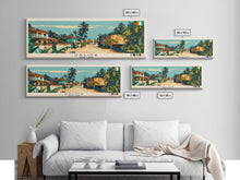 Load image into Gallery viewer, Daloa, Ivory Coast Panoramic Canvas Print, Daloa, Ivory Coast Painting, Ivory Coast Art, Daloa Travel Poster, Travel Art, Living Room Painting
