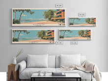 Load image into Gallery viewer, Darwin, Australia Panoramic Canvas Print, Darwin, Australia Painting, Australia Art, Darwin Travel Poster, Travel Art, Housewarming Gift
