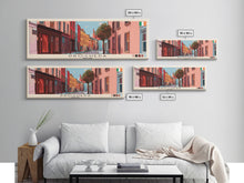 Load image into Gallery viewer, Drogheda, Ireland Panoramic Canvas Print, Drogheda, Ireland Painting, Ireland Art, Drogheda Travel Poster, Travel Art, Living Room Painting
