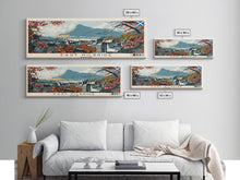Load image into Gallery viewer, East Kilbride, Scotland Panoramic Canvas Print, East Kilbride, Scotland Painting, Scotland Art, East Kilbride Travel Poster, Travel Art, Housewarming Gift
