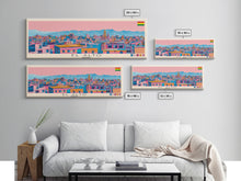 Load image into Gallery viewer, El Alto, Bolivia Panoramic Canvas Print, El Alto, Bolivia Painting, Bolivia Art, El Alto Travel Poster, Travel Art, Housewarming Gift
