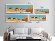 Load image into Gallery viewer, El-Obeid,  Sudan Panoramic Canvas Print, El-Obeid,  Sudan Painting,  Sudan Art, El-Obeid Travel Poster, Travel Art, Vacation Gift
