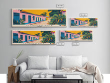 Carregar imagem no visualizador da galeria, Floridablanca, Colombia Panoramic Canvas Print, Floridablanca, Colombia Painting, Colombia Art, Floridablanca Travel Poster, Travel Art, Housewarming Gift
