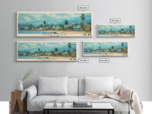Load image into Gallery viewer, Freetown, Sierra Leone Panoramic Canvas Print, Freetown, Sierra Leone Painting, Sierra Leone Art, Freetown Travel Poster, Travel Art, Living Room Painting
