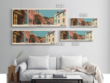Carregar imagem no visualizador da galeria, Gloucester, England Panoramic Canvas Print, Gloucester, England Painting, England Art, Gloucester Travel Poster, Travel Art, Guest Room Painting
