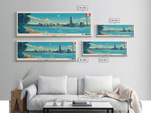 Cargar imagen en el visor de la galería, Hamilton, Canada Panoramic Canvas Print, Hamilton, Canada Painting, Canada Art, Hamilton Travel Poster, Travel Art, Living Room Painting

