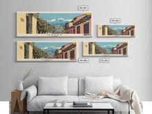 Load image into Gallery viewer, Ibarra, Ecuador Panoramic Canvas Print, Ibarra, Ecuador Painting, Ecuador Art, Ibarra Travel Poster, Travel Art, Housewarming Gift
