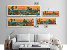 Carregar imagem no visualizador da galeria, Kumasi, Ghana Panoramic Canvas Print, Kumasi, Ghana Painting, Ghana Art, Kumasi Travel Poster, Travel Art, Living Room Painting

