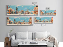 Cargar imagen en el visor de la galería, Mosul, Iraq Panoramic Canvas Print, Mosul, Iraq Painting, Iraq Art, Mosul Travel Poster, Travel Art, Housewarming Gift
