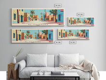 Carregar imagem no visualizador da galeria, al-Mansura, Egypt Panoramic Canvas Print, al-Mansura, Egypt Painting, Egypt Art, al-Mansura Travel Poster, Travel Art, Vacation Gift
