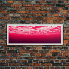 Load image into Gallery viewer, Beneath a pink ocean, cool abstract art fuchsia, Framed Canvas Print, Ready To Hang Wall Art, Framed Wall Art

