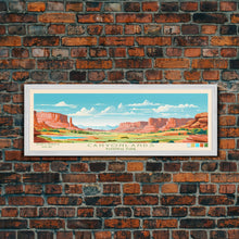 Carregar imagem no visualizador da galeria, Canyonlands National Park, Panoramic Utah Travel Art, National Park Print, Minimalist Travel Art, Midcentury Modern Style Landscape

