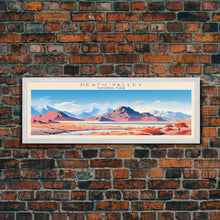 Load image into Gallery viewer, Death Valley National Park, Panoramic California Travel Art, National Park Print, Minimalist Travel Art, Midcentury Modern Style Landscape
