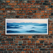 Load image into Gallery viewer, Blue Ridge Mountains Panoramic Wall Art, Bluebridge Mountains National Parkway, Beautiful Cabin Decor, Boho Photography Wall Art Print
